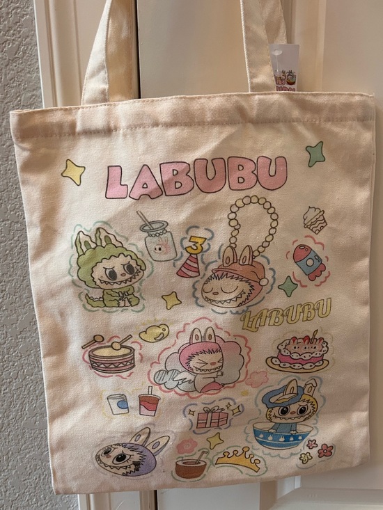 Labubu Handbags - NWT Labubu Canvas Tote Bag.